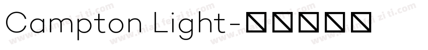 Campton Light字体转换
